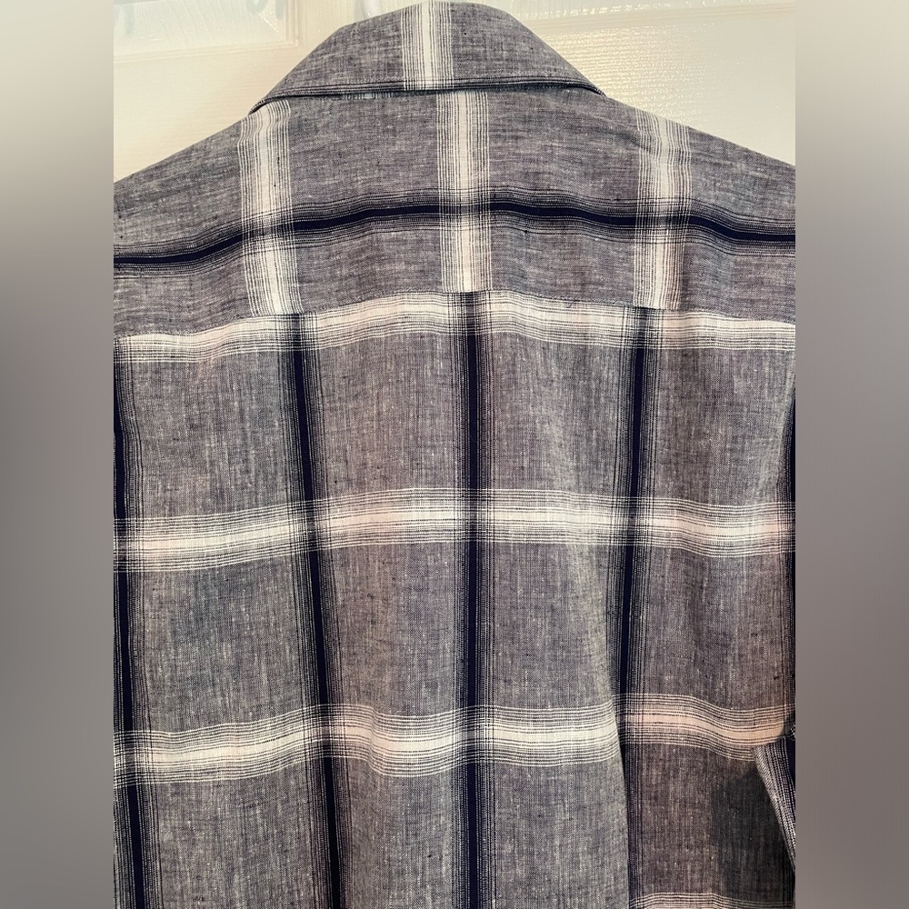 Nwt Michael Duru Button Down Plaid Medium - image 5